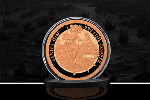 Greek Mythology Series 1 - #12 of 12 - Helen of Troy 1 oz Fine Art Round .999 Fine Copper - Pre-Order