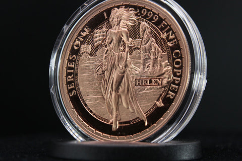 Greek Mythology Series 1 - #12 of 12 - Helen of Troy 1 oz Fine Art Round .999 Fine Copper - Pre-Order