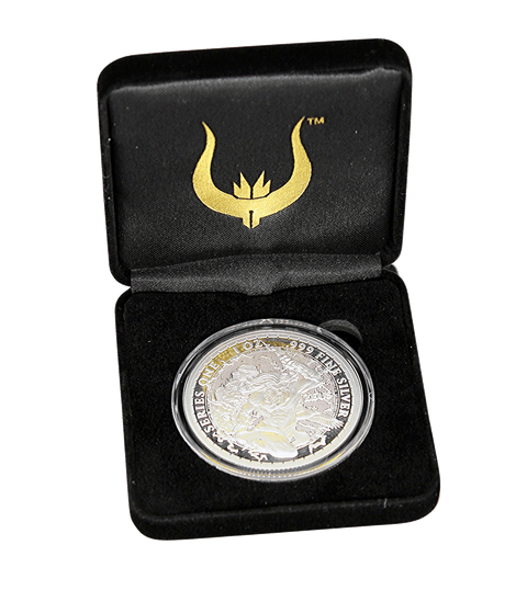 Custom Velvet Slimline Gold Foil Dragon Display Case